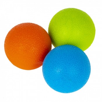 Kit Bolas de Aperto Grip Ball - Leve, Medio, Forte- 5 Cm - Liveup Sports