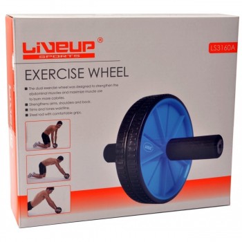 Roda de Exercicio Azul - Liveup Sports